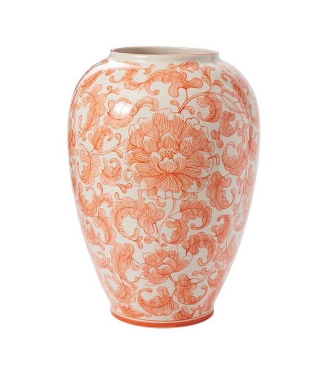 ELODIE VASE CORAL 13.25"X 18.5"