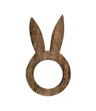 Brit Bunny Napkin Ring Natural 3.75"