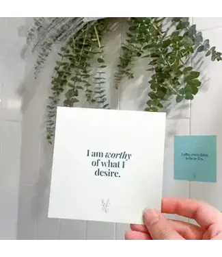 Affirmation Cards for Shower Self Care (Waterproof)