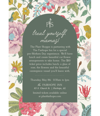 Lunch, Flower Centerpiece & Pre-mother's Day Fun