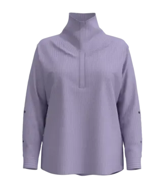 Women's Catona Funnel Neck Tunic Top, Lavendula Shadow Stripe Medium