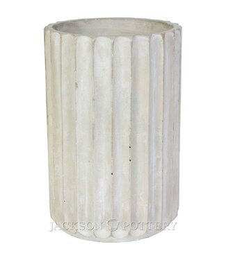 Fluted Tall Cylinder Planter 5.5"