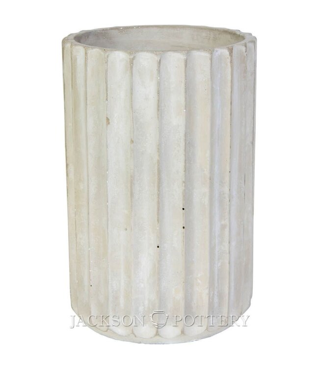 Fluted Tall Cylinder Planter 5.5"