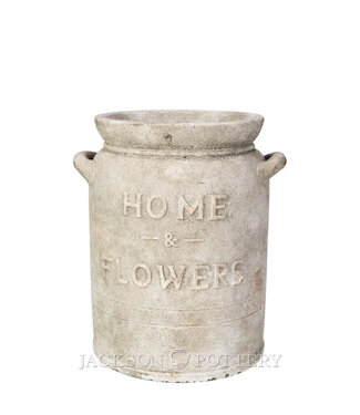 Home and Flower Jar 8in