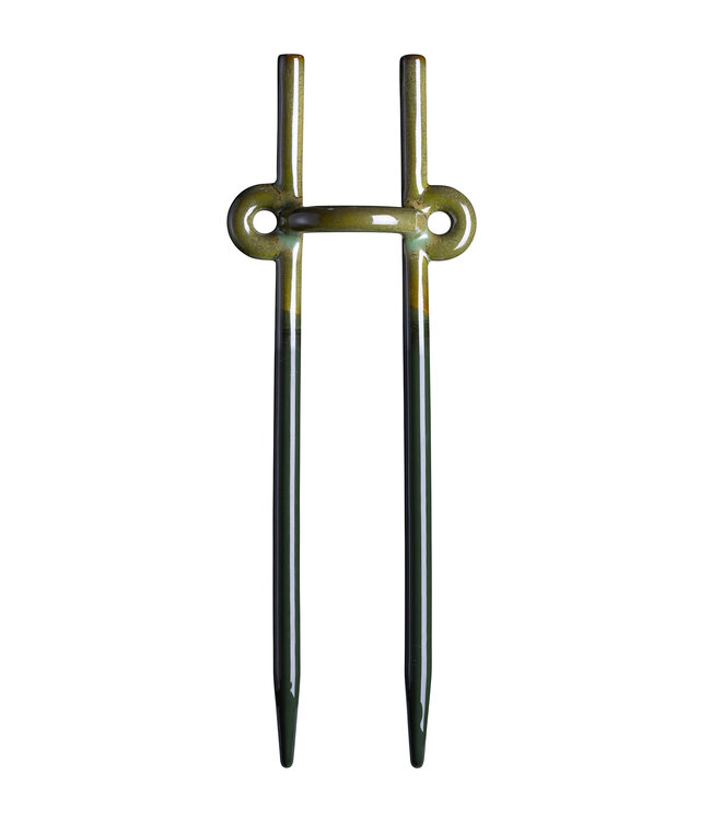 berg Folk: Hinto GLAZED Plant Stake, Moss Green