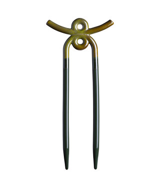 berg Folk: Yuma GLAZED Plant Stake, Moss Green
