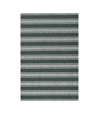 Chilewich Martha Stewart | Chilewich Boardwalk Stripe Shag Big Mat, Fern 36"x60"