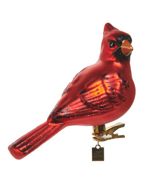 CARDINAL CLIP-ON ORNAMENT 6"