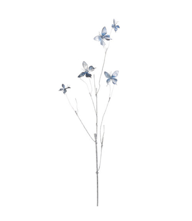 BLUE BUTTERFLY BRANCH 38"