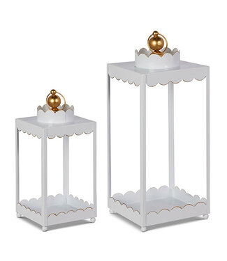 WHITE LANTERNS set of 2