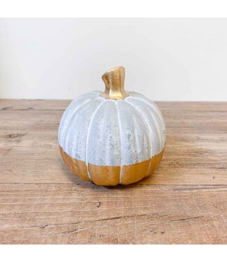 Stockholm Pumpkin Gray/Gold 4"