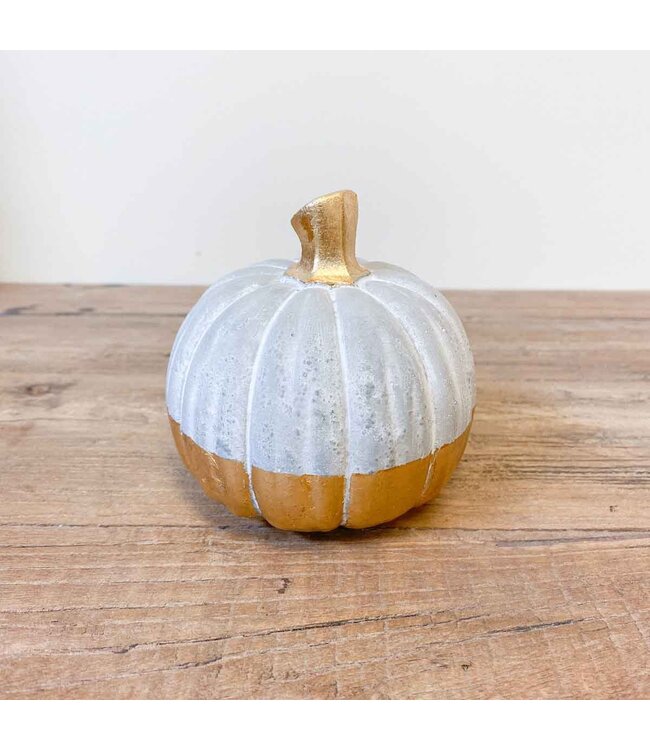 Stockholm Pumpkin Gray/Gold 4"