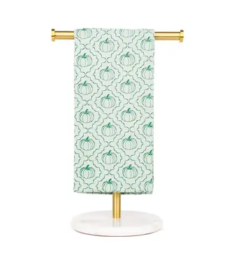 Pumpkin Trellis Hand Towel Light Jade/Jasper 20x28