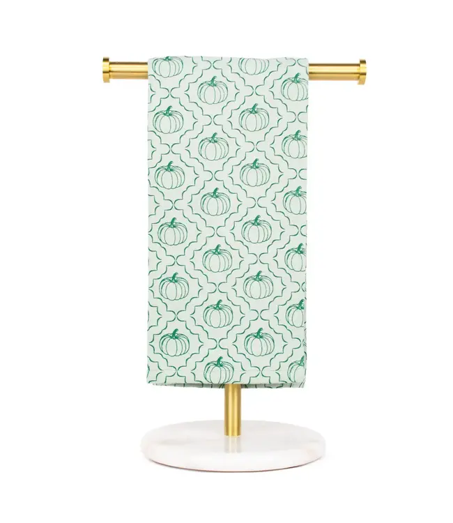 Pumpkin Trellis Hand Towel Light Jade/Jasper 20x28