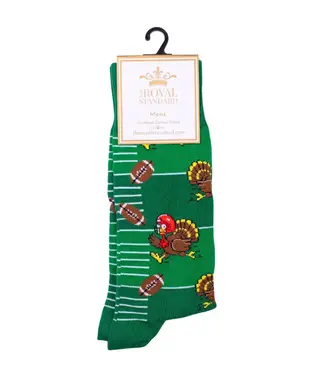 Men's Football Turkey Socks Green/Multi One Size