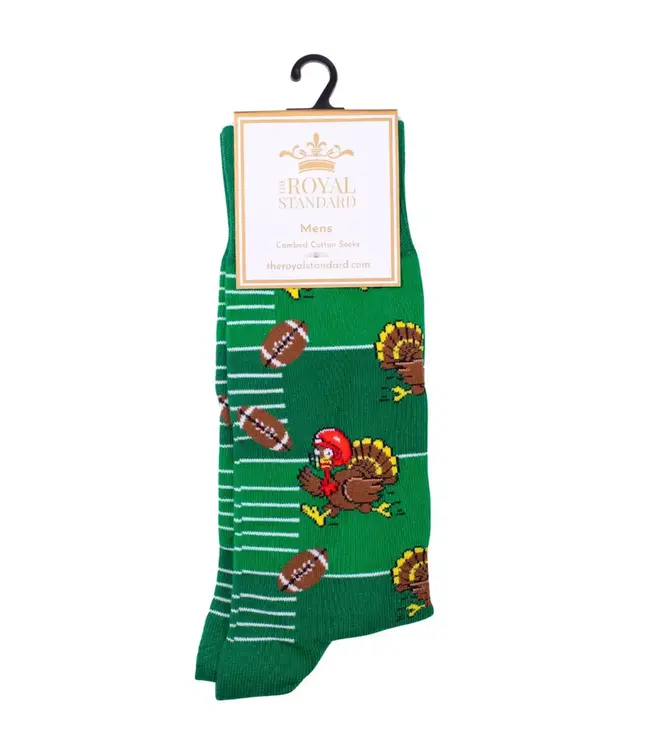 Men's Football Turkey Socks Green/Multi One Size