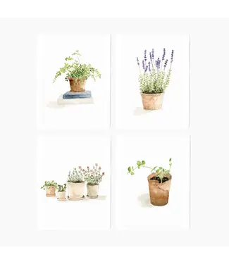 Potted Plants Notecard Set