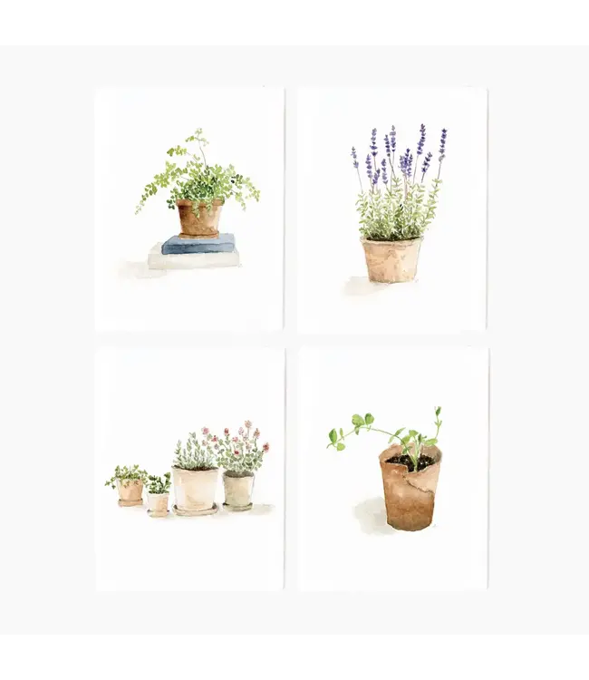 Potted Plants Notecard Set