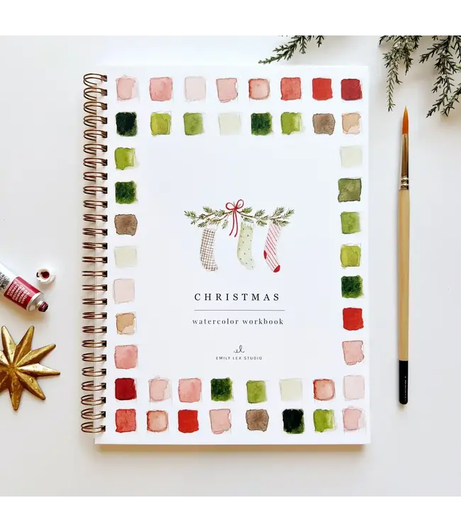 Christmas Watercolor Workbook