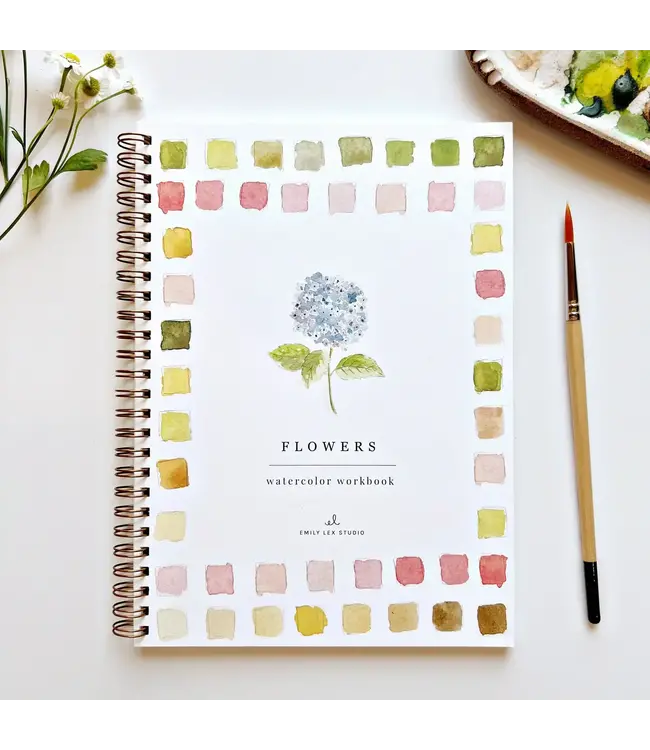 Flowers Watercolor Workbook