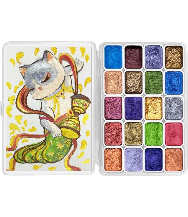 CraftyManor Mini Forestry Shifting Watercolor Painting Set