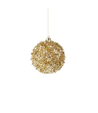 Christmas 4" Gold Sequin Ball Ornament