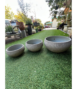 Anamese Garden + Home Low Bowl Greige large