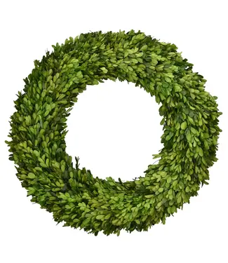 Preserved Boxwood Country Manor Wreath, Round 20"
