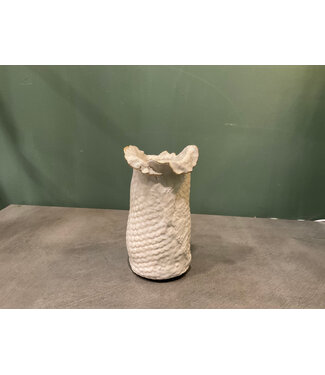 Artisan-made Medium Gold Vase Pottery by Southern Wheel