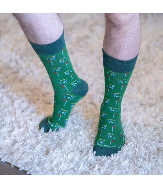 Men's Above Par Socks Green/Red/Yellow