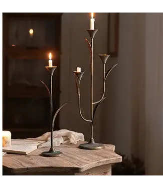 Rustic Iron Taper Holder