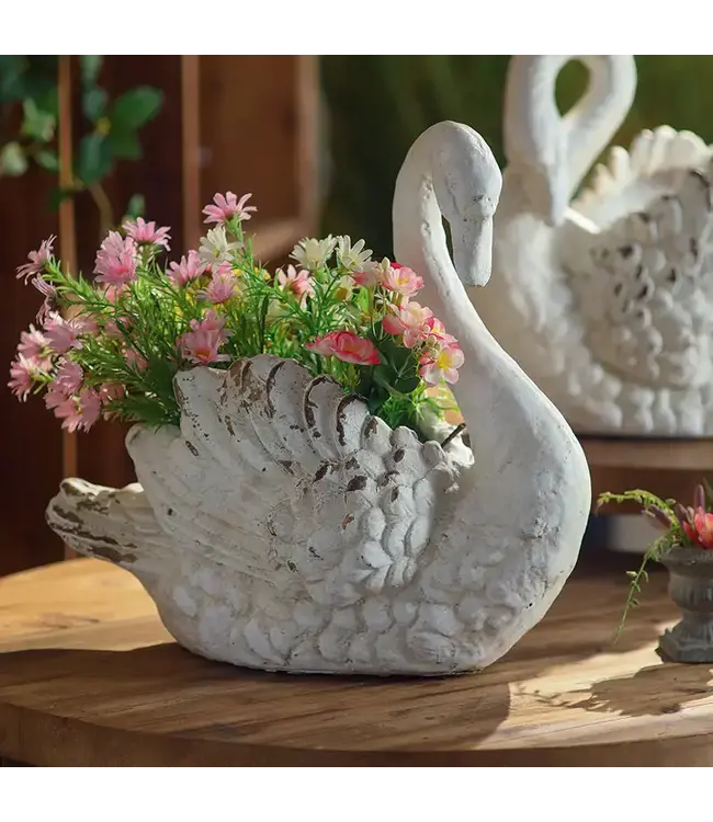 Vintage style Swan Planter