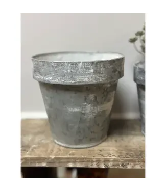 Zinc Flower Pot, Small
