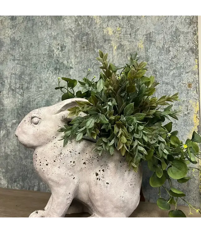 Resin Rabbit Planter Large