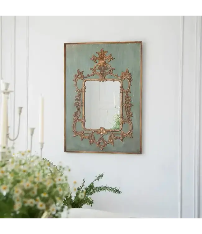 Wood Vintage Mirror