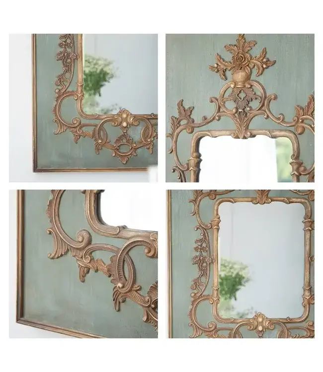 Wood Vintage Mirror