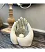 Cement Hands Planter / Candle Holder, Small