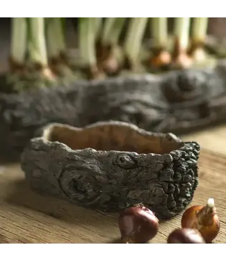 Cement Log Planter