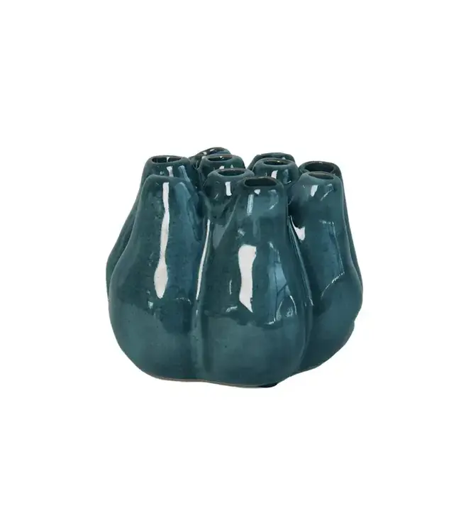 Organic Blue Flower Vase