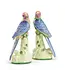 Porcelain Hand Painted Bird Sculpture, Pair