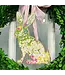 Field of Flowers Handmade Laying Bunny Door Hanger - 8 inch