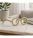 Gold Metal Abstract Glasses Sculpture