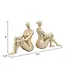 Gold Resin Modern Lady Bookends , Set