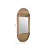 Arched Oval Wooden Mirror
