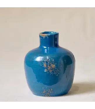 Ceramic Bud Vase Dark Blue