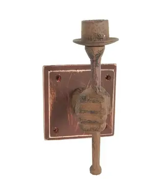 Wall Mount Iron Candle Holder