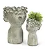Large Kissing Face Planter 10"H