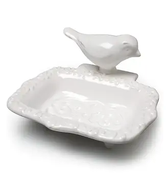 White Bird Soap Dish 5"L