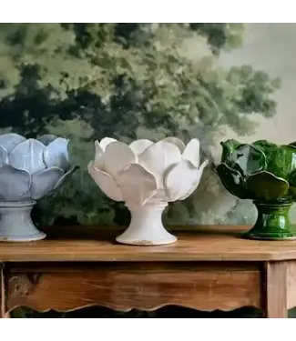 Ceramic Petal Bowl Ivory Large