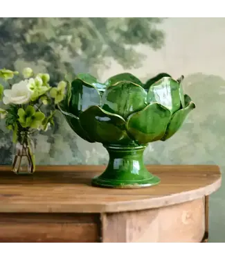 Ceramic Petal Bowl Verde Large
